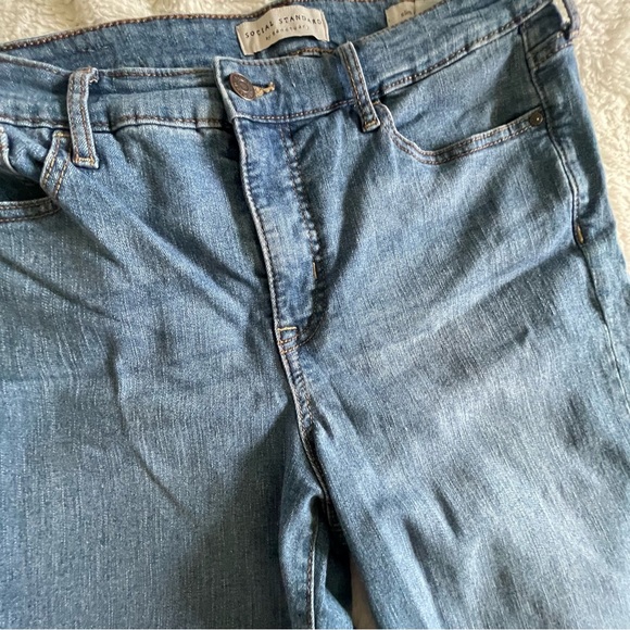 Social Standard By Sanctuary Womens Slim Straight Blue Jeans Size 8/29 - Picture 3 of 6